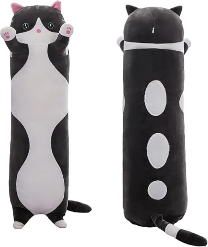 Smpressive Long Plush Cat Pillow Plushie Gift for Kids or girlfriends