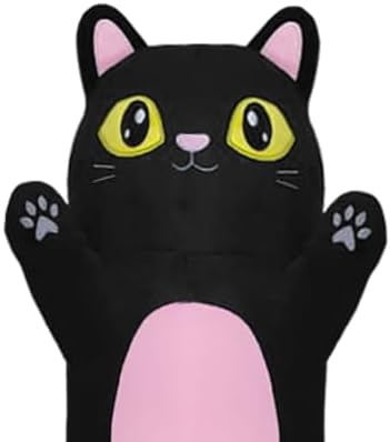 Adjustable Stuffed Cat Plush Pillow for Kids Adults Soft Comfort Design
