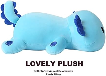Onsoyours Blue Axolotl Plush Pillow 19 Inch Cute Stuffed Animal