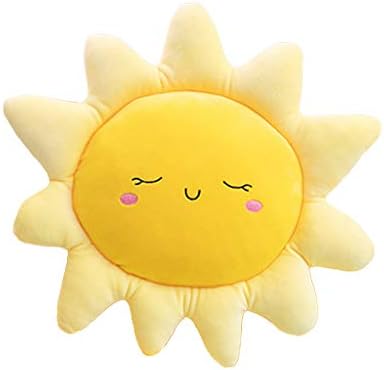 Cartoon Sun Shape Plush Pillow for Neck Support