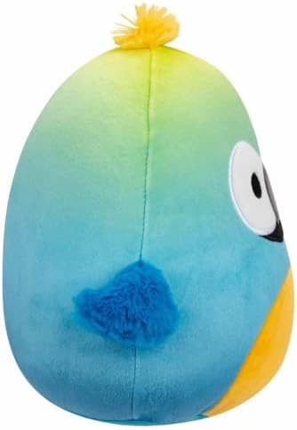 Squishmallows 75-inch Plush Macaw Parrot with a Realistic Branch Design