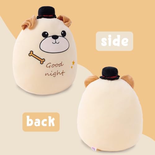 12-Inch cuddly dog plush pillow for adults children