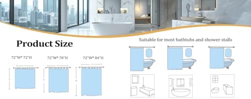 Manfei Cartoon Bowknot Kids Shower Curtain Set