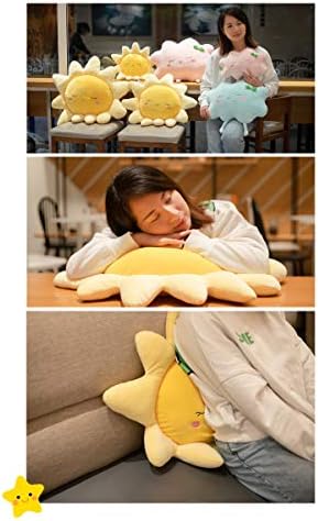 Cartoon Sun Shape Plush Pillow for Neck Support