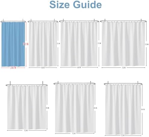 Baocicco Boho Mid Century Shower Curtain Set with Hooks