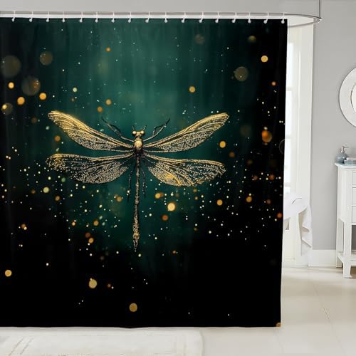 JeaneloiuDragonfly Shower Curtain Set