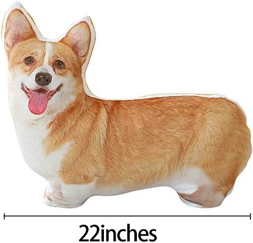 Corgi Plush Pillow Size 22x18in