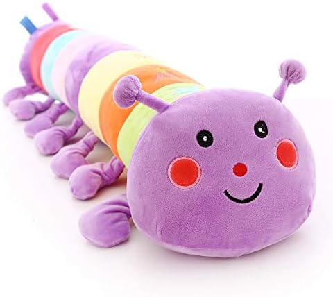 AUCooma 196 Catepillar Stuffed Animal Soft Plush Pillow for Kids and Adults