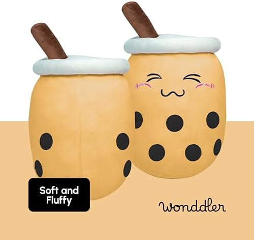 Stuffed Plush Tea Pillow for Kids Boys Girls Teens