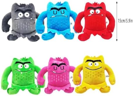 Color Monster Plush Dolls - Express Emotions with