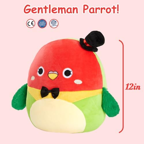 12 Parrot Hugging Plush Stuffed Animal