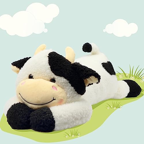 Big Cuddly Cow Pillow for Kids Adults