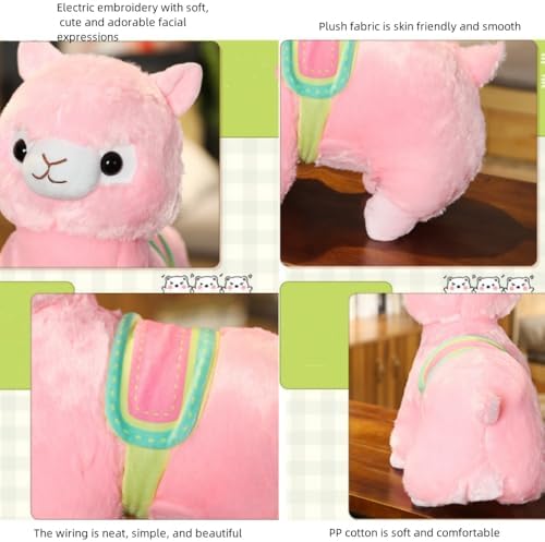 Lush Alpaca Plush Toy Pink Stuffed Animal Perfect Gift