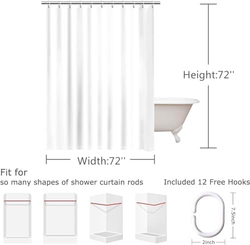 JAWO Kids ABC Learning Shower Curtain Set