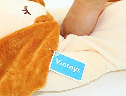 Big Hugging Plush Puppy Dog Toy For Kids Adults Brown