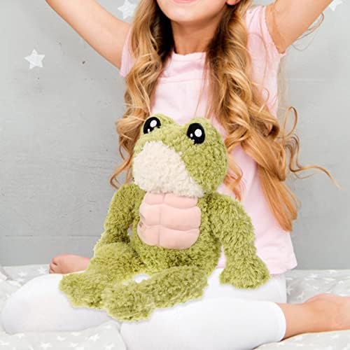 Cute 3D Muscle Frog Plush for Kids