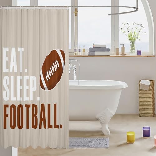 Fun Sports Shower Curtain for Kids NASA Beige