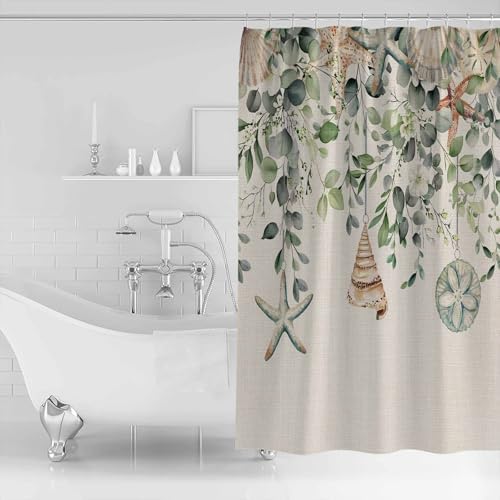 Coastal Eucalyptus Bath Shower Curtain Set