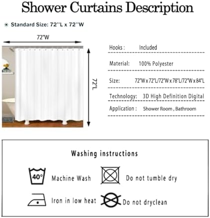 Yellow Gray Brown Geometric Shower Curtain Set
