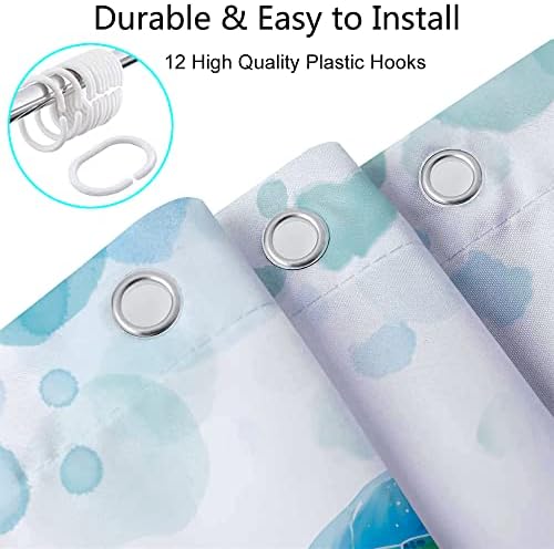 Coastal Fun - Seascape Turtle Shower Curtain Set