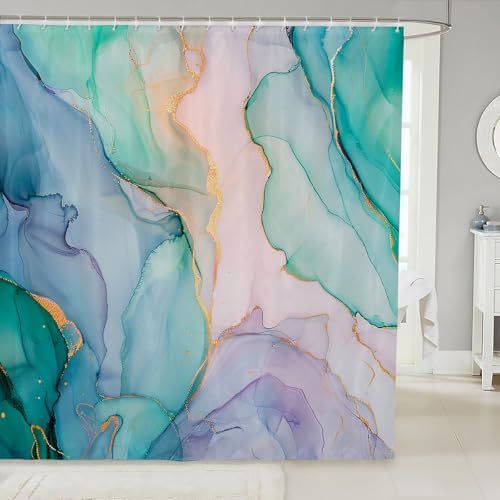 Feelyou 72 Marble Bath Curtain