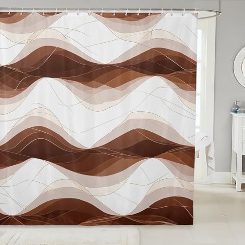 Kids Geometric 72x72 Gradient Rose Beige Shower Curtain Set
