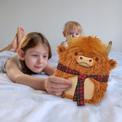 Highland Cow Stuffed Animal 114 Inch Brown