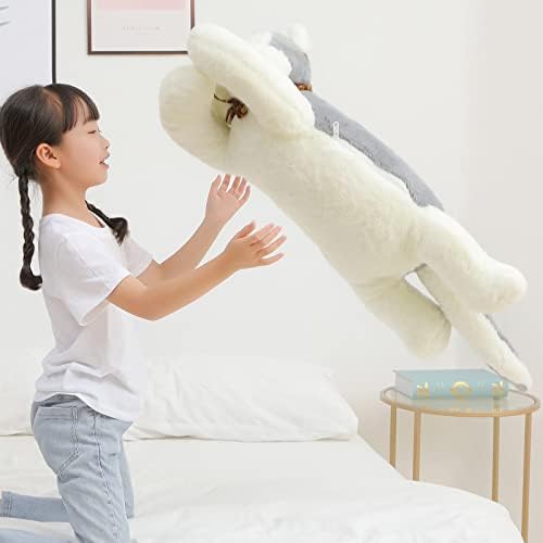 Big Comfy Husky Dog Plush Toy for Kids and Adults 32-inch