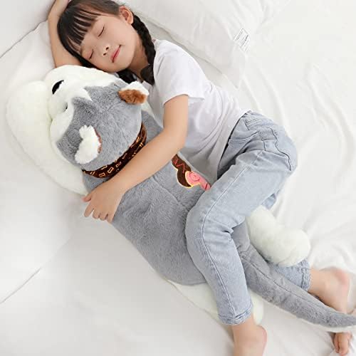 Big Comfy Husky Dog Plush Toy for Kids and Adults 32-inch