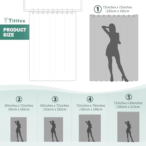 Retro-Checker Faux Linen Shower Curtains
