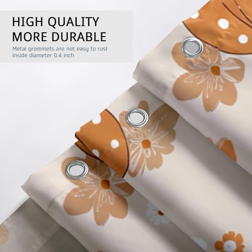 Fall Polka Pumpkin Shower Curtain Set