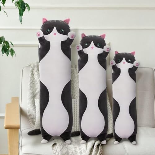 Smpressive Long Plush Cat Pillow Plushie Gift for Kids or girlfriends