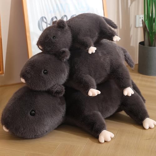 Gray Mouse Plush Pillow for Kids
