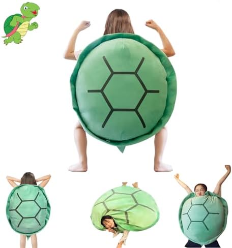 Wearable Turtle-shell Plush Pillow for Adults
