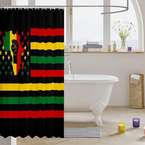Perfect Juneteenth Shower Curtains for Bathroom Decorations