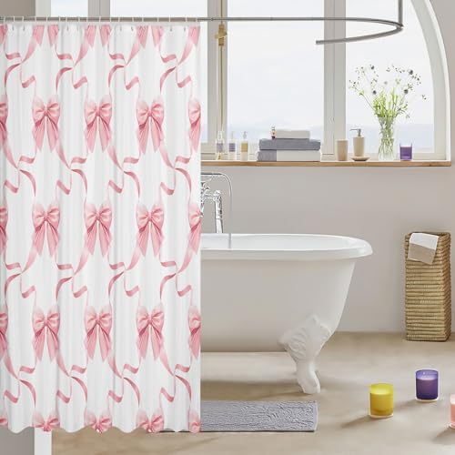 Feelyou Bow Bath Curtain