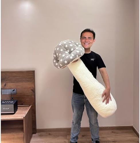 Hofun4U Mushroom Plush Pillow - 51 Inch - Cute for All Ages
