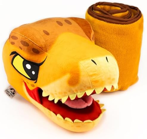 Jurassic World Dino Head Armrest Buddy Stuffed Plush Traveling Toy