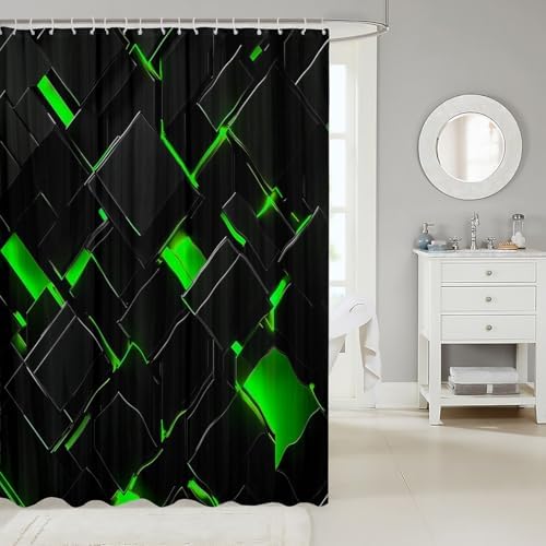 Geometric Bathroom Shower Curtain