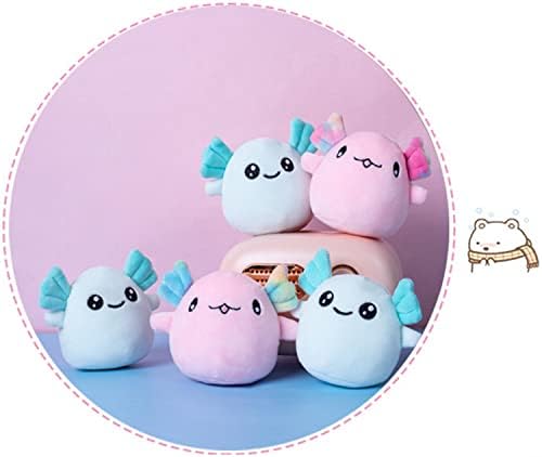 Relaxing Touchable Salamander Plush Toy Perfect for Travel Kids 6-Pack Blue