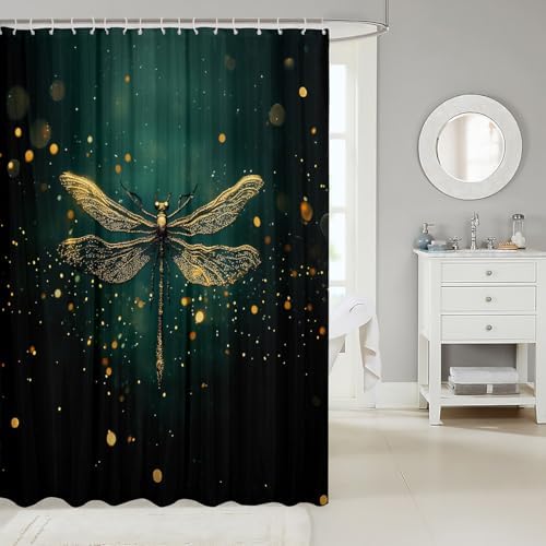 JeaneloiuDragonfly Shower Curtain Set