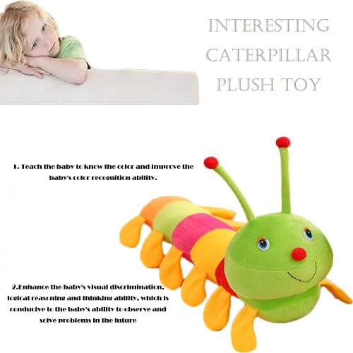 19 Inch Caterpillar Stuffed Animal Plush Pillow