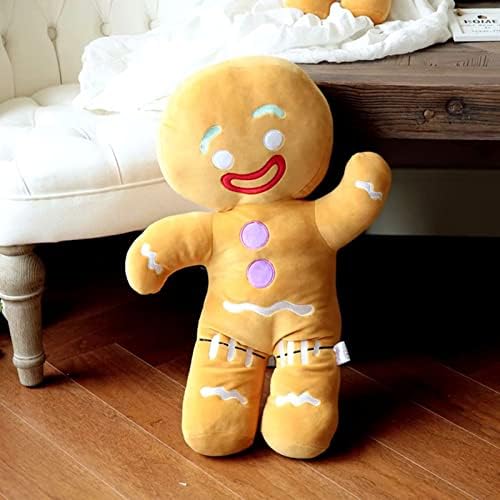 Walbest Gingerbread Man Plush Toy Christmas Decor Throw Pillow