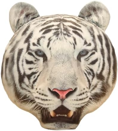 18-Inch Realistic Tiger Head Plush Toy Perfect for Kids