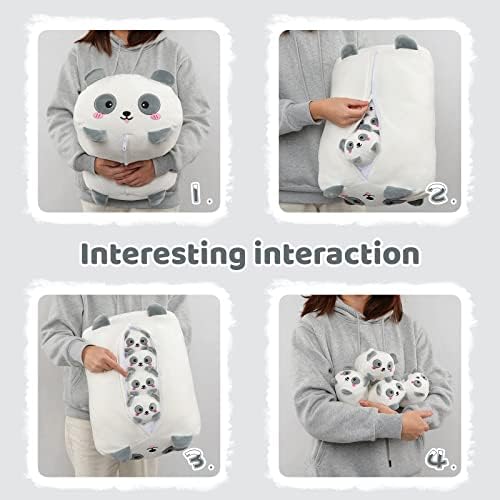 AIXINI Cute Panda Mommy Stuffed Animal