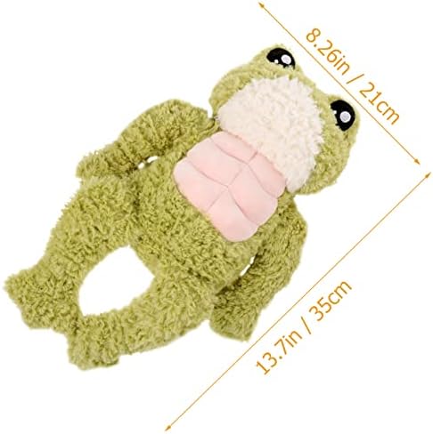 Cute 3D Muscle Frog Plush for Kids