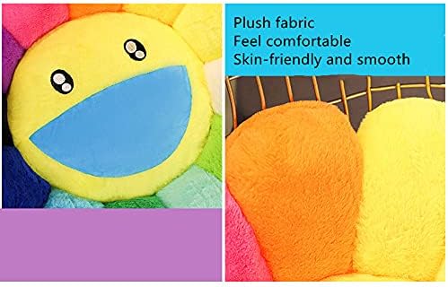 Colorful Plush Sunflower Toy Doll Cushion Pillow