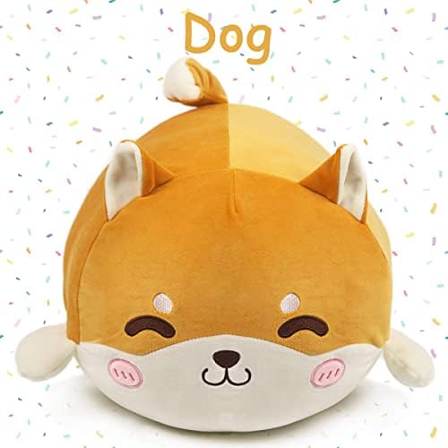 ARELUX Shiba Inu Plush Pillow Kawaii Stuffed Animal Pillow for Kids Adults