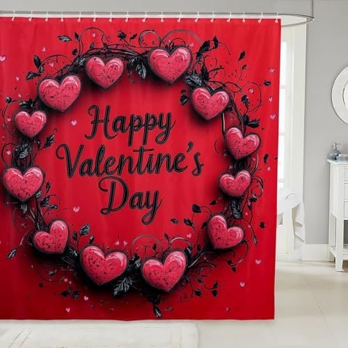 Day of Love Bath Curtain
