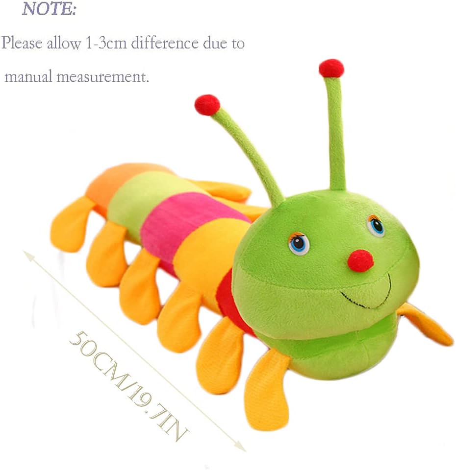 19 Inch Caterpillar Stuffed Animal Plush Pillow